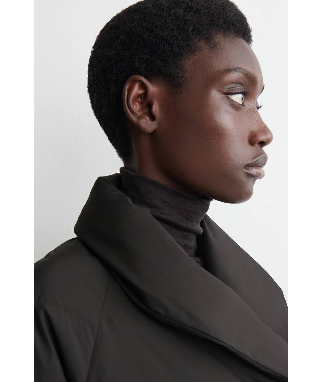 COS Коричневый полиамидовый пуховик, фото 5