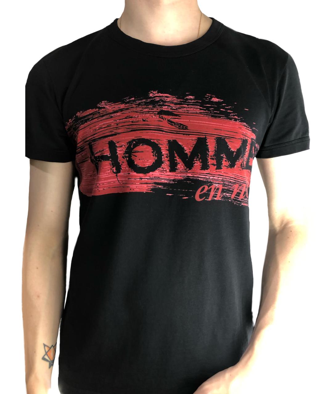 DOLCE&GABBANA Черная хлопковая футболка, фото 2