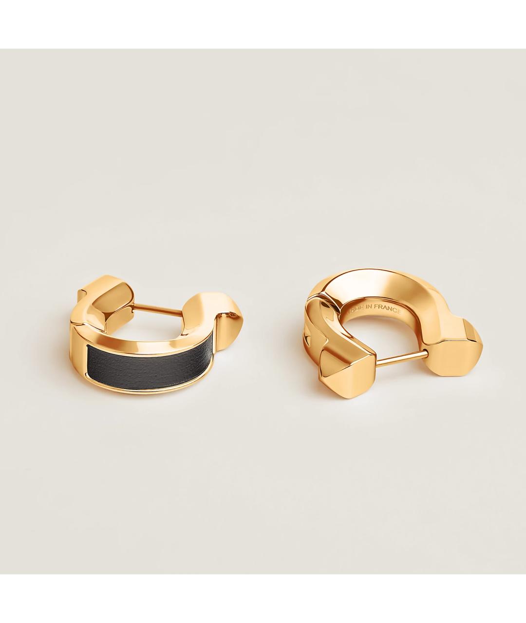 HERMES Золотые металлические серьги, фото 4