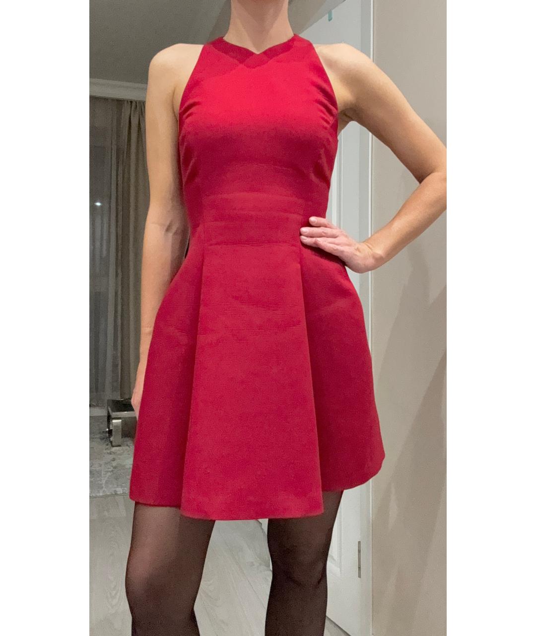 VERSACE Красное вискозное коктейльное платье, фото 7