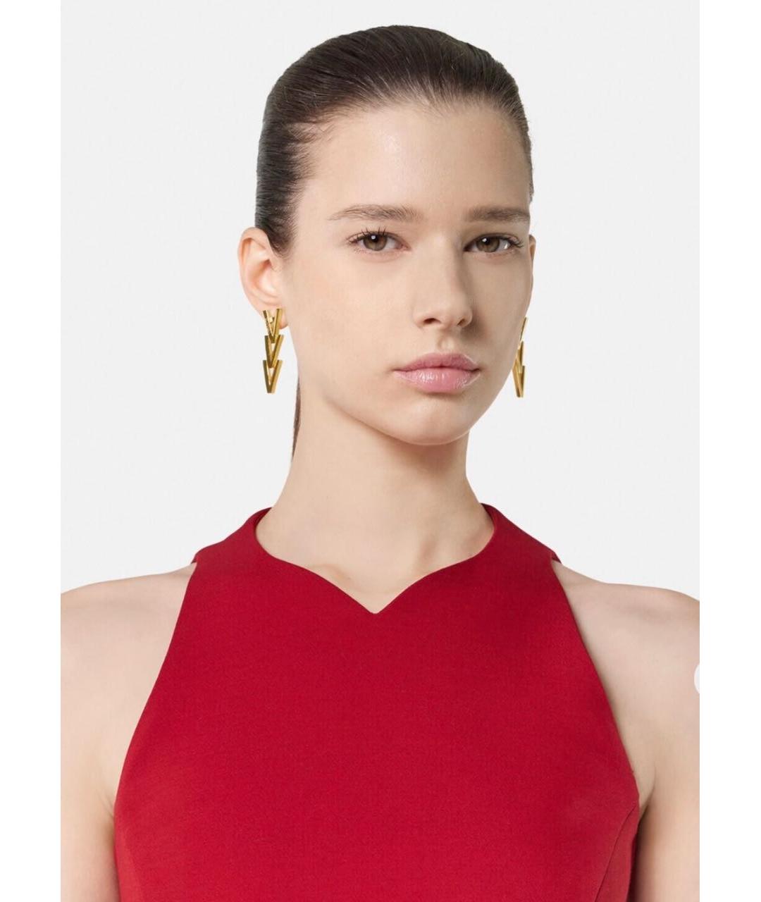 VERSACE Красное вискозное коктейльное платье, фото 6