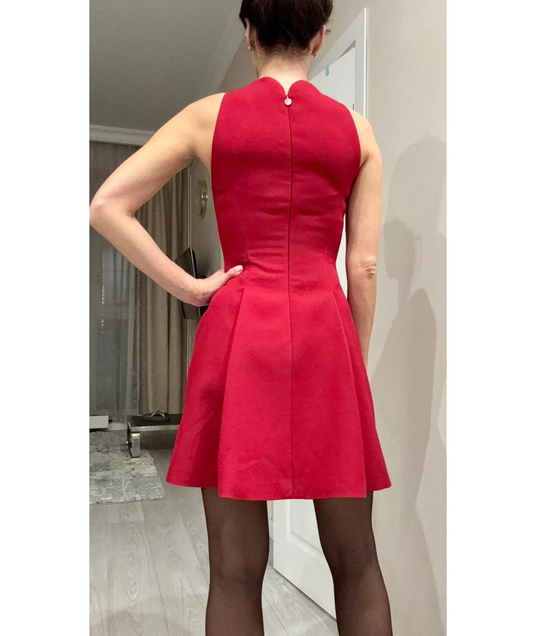 VERSACE Красное вискозное коктейльное платье, фото 6