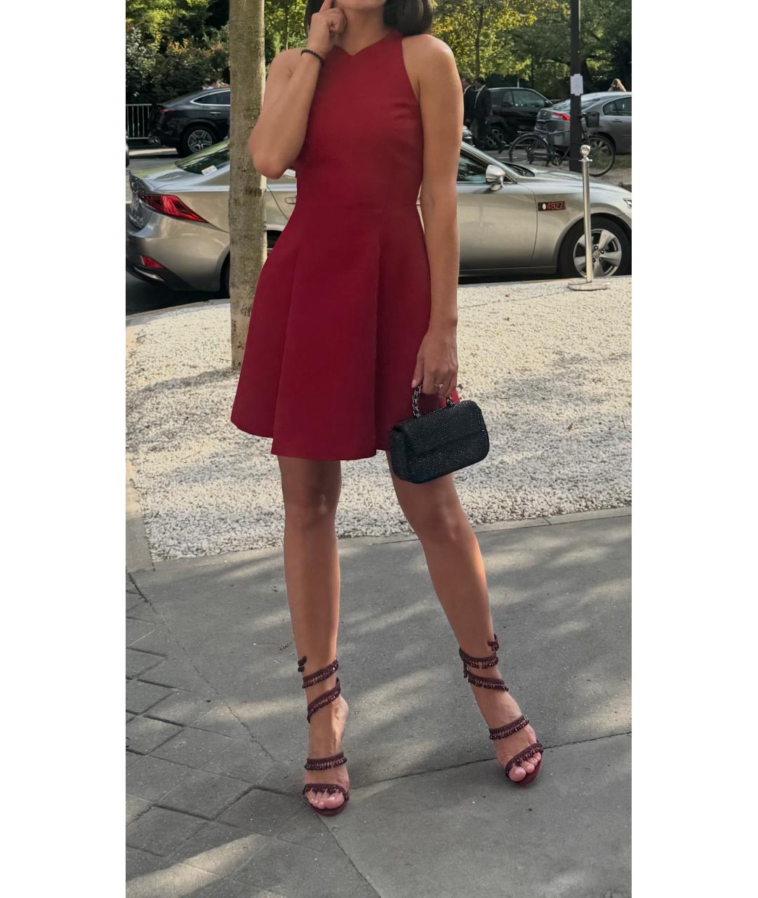 VERSACE Красное вискозное коктейльное платье, фото 8