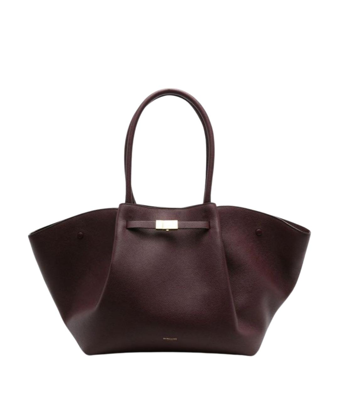 DEMELLIER Бордовая кожаная сумка тоут, фото 1