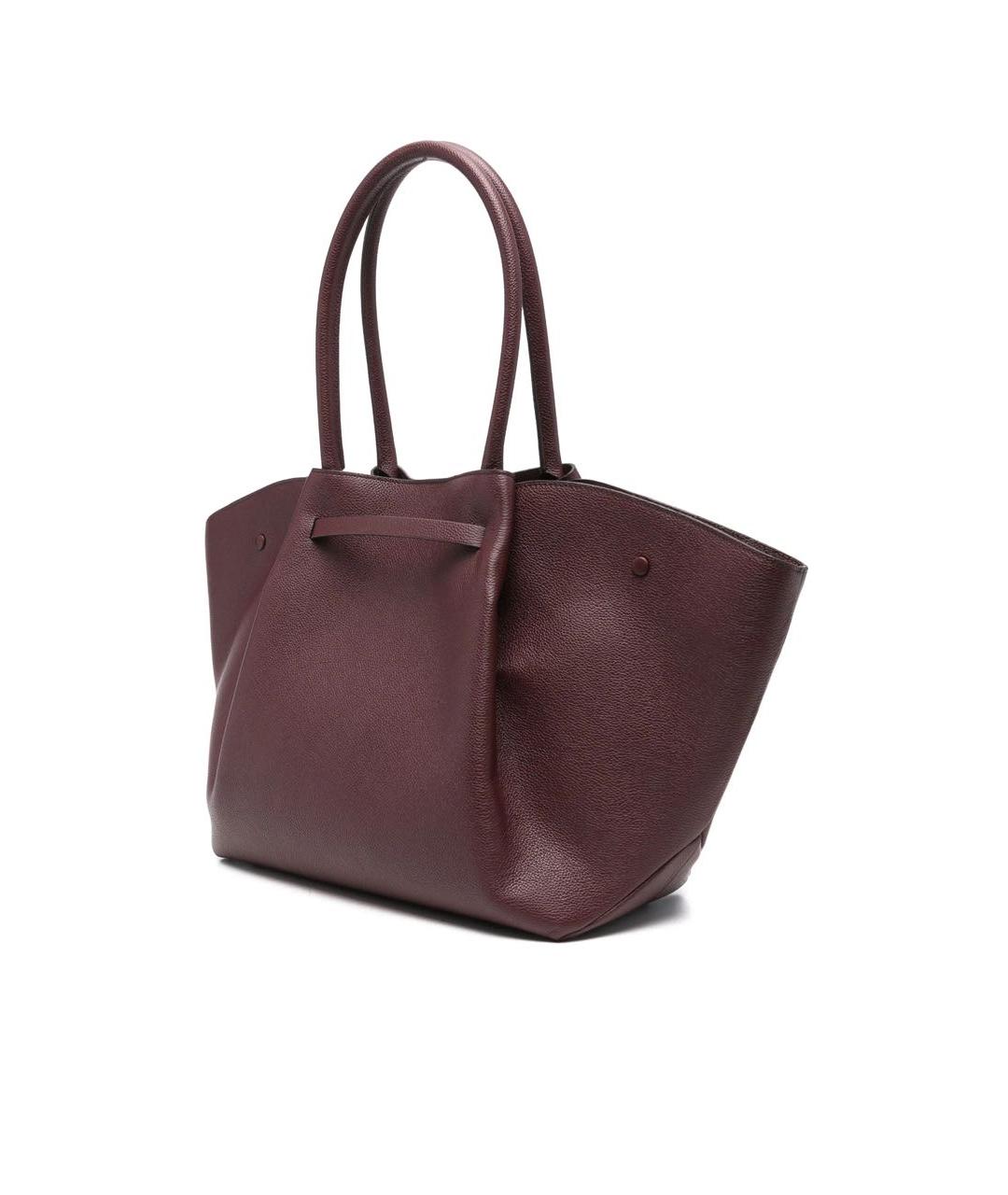 DEMELLIER Бордовая кожаная сумка тоут, фото 4