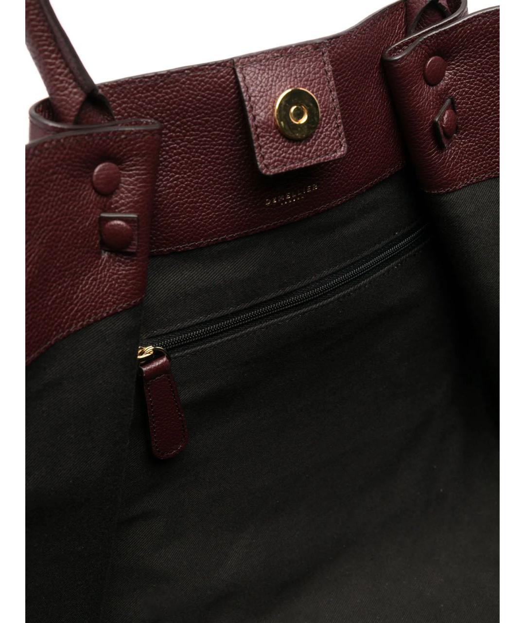 DEMELLIER Бордовая кожаная сумка тоут, фото 5