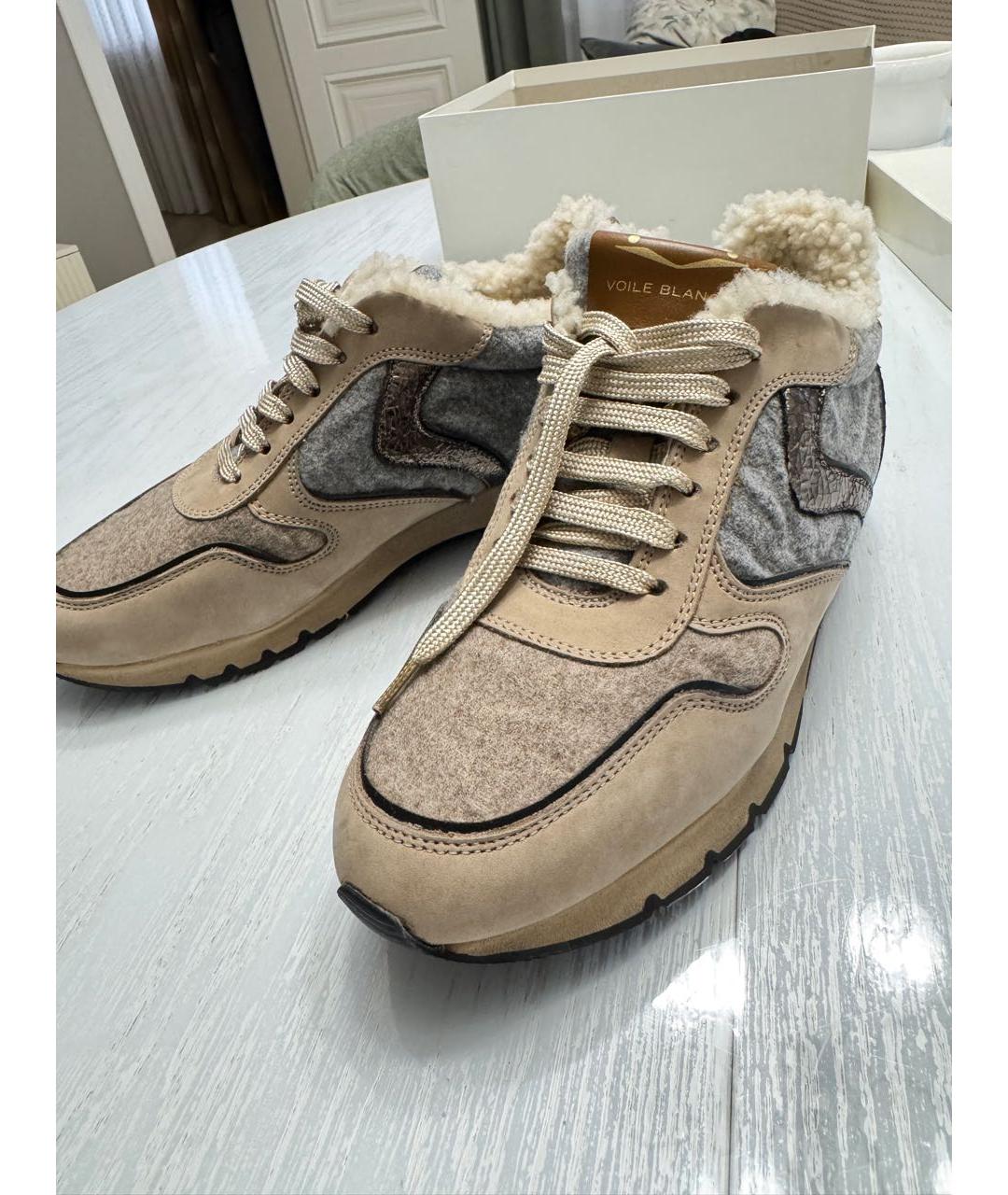 BLANCHA Коричневые нубуковые кроссовки, фото 4