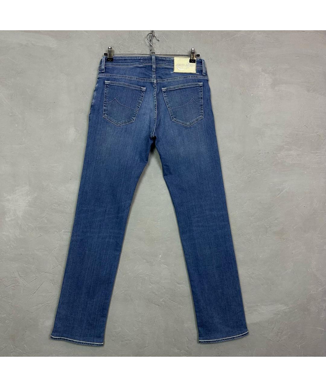 JACOB COHEN Синие хлопко-эластановые джинсы скинни, фото 2