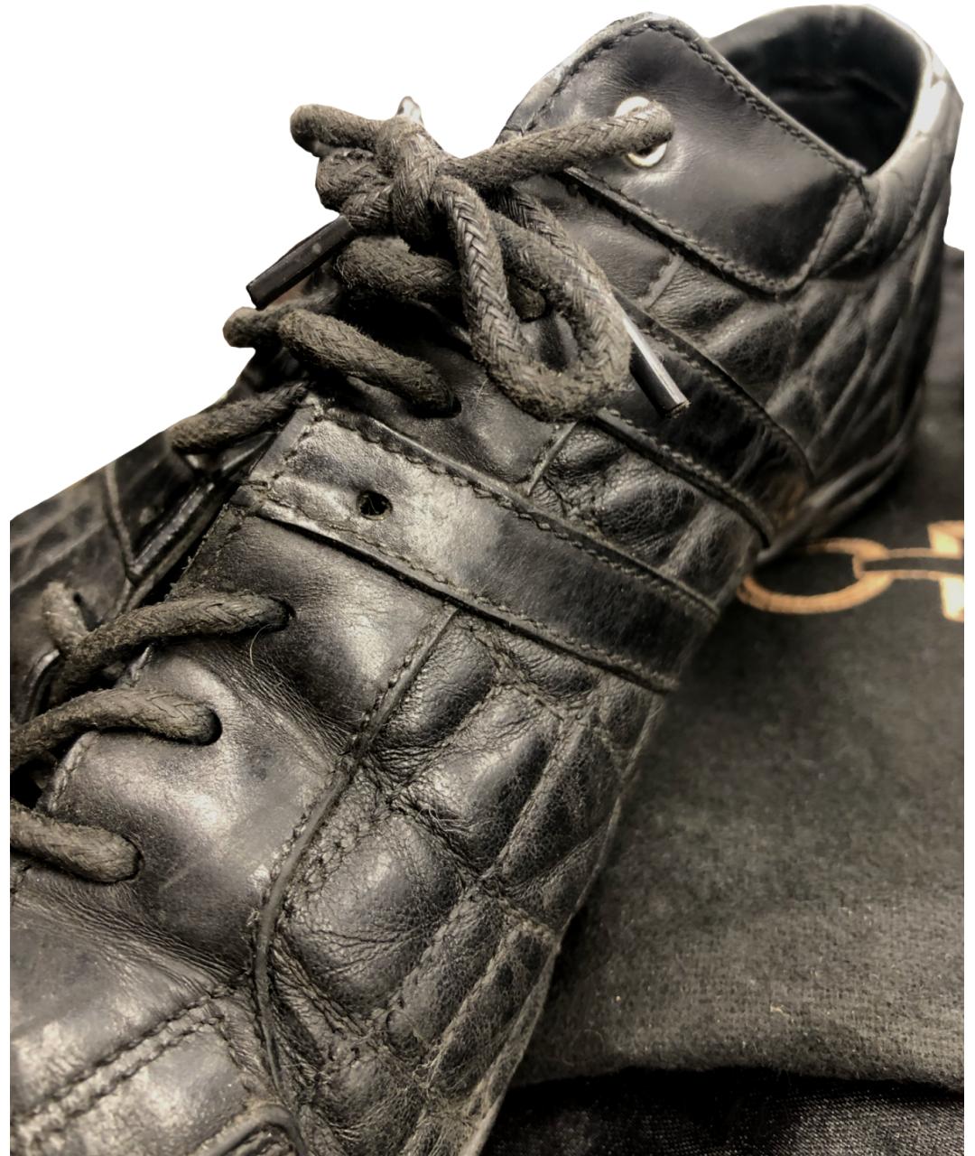 ZILLI Черные кожаные туфли, фото 4