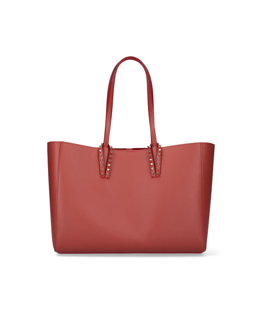 CHRISTIAN LOUBOUTIN Красная кожаная сумка тоут, фото 3