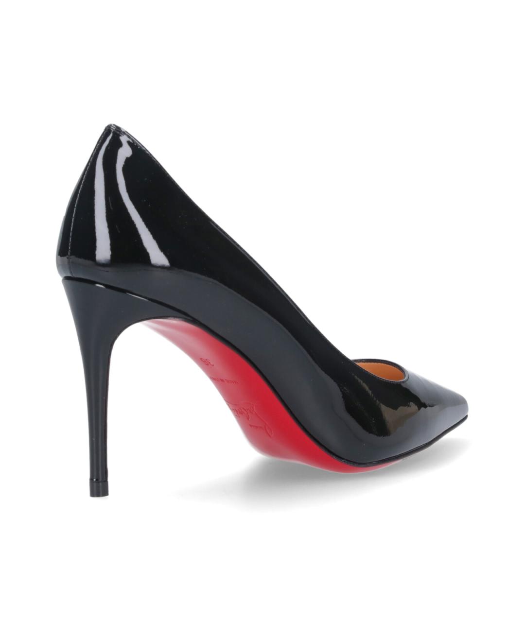 CHRISTIAN LOUBOUTIN Черные кожаные туфли, фото 4