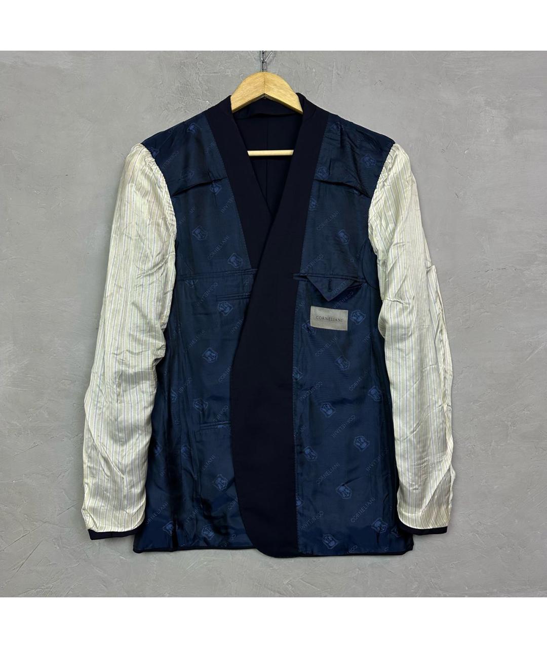 CORNELIANI Темно-синий шерстяной пиджак, фото 5