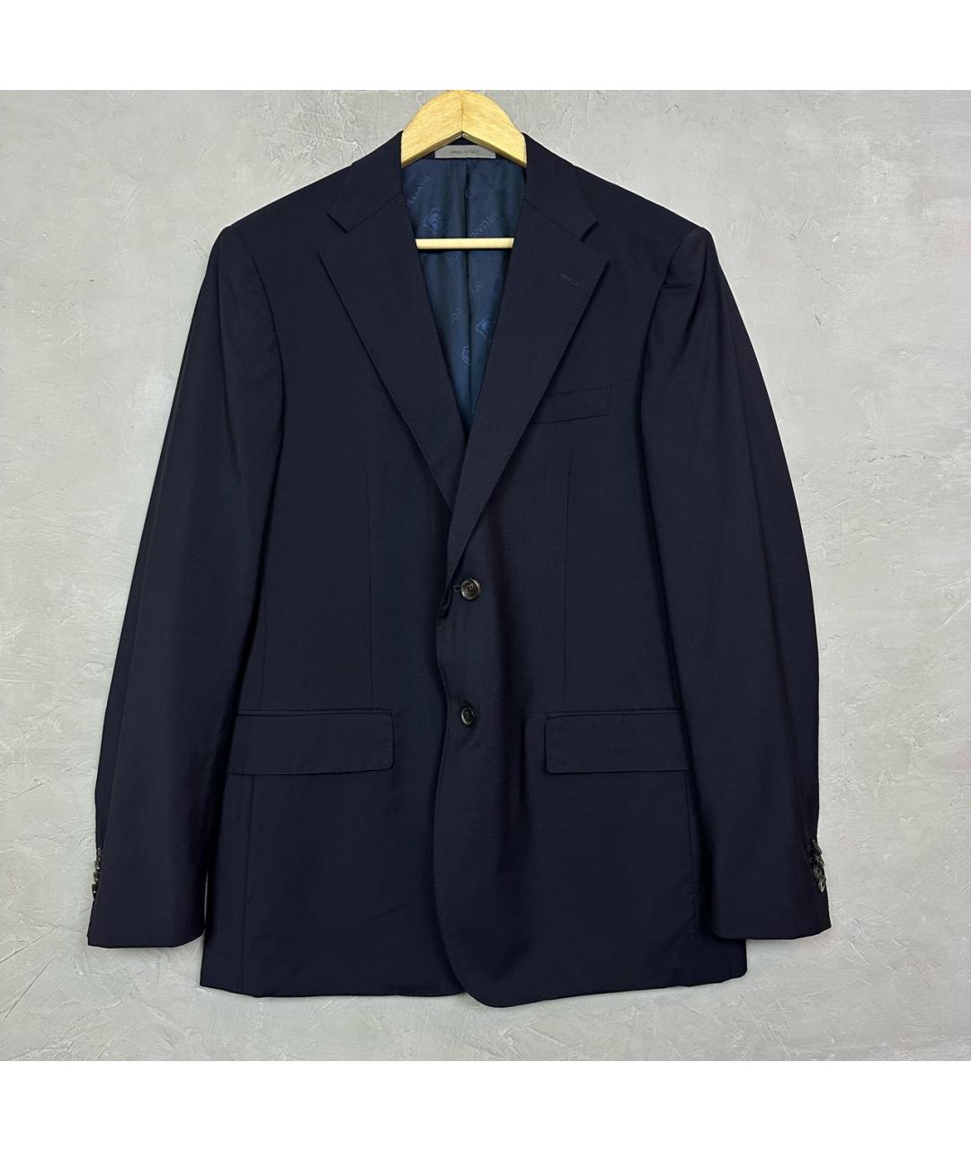 CORNELIANI Темно-синий шерстяной пиджак, фото 2