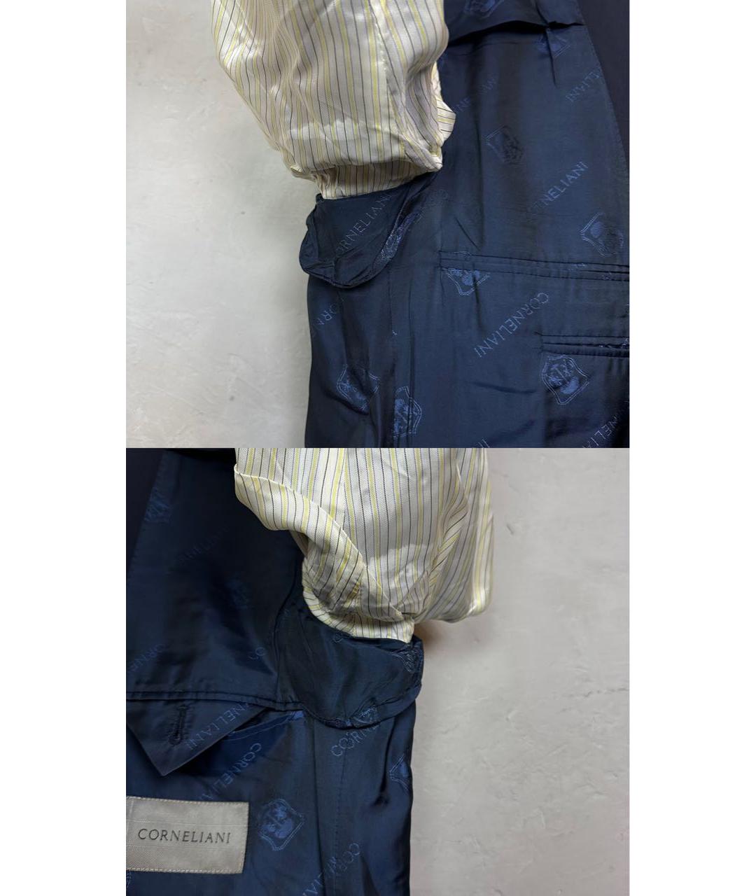 CORNELIANI Темно-синий шерстяной пиджак, фото 7