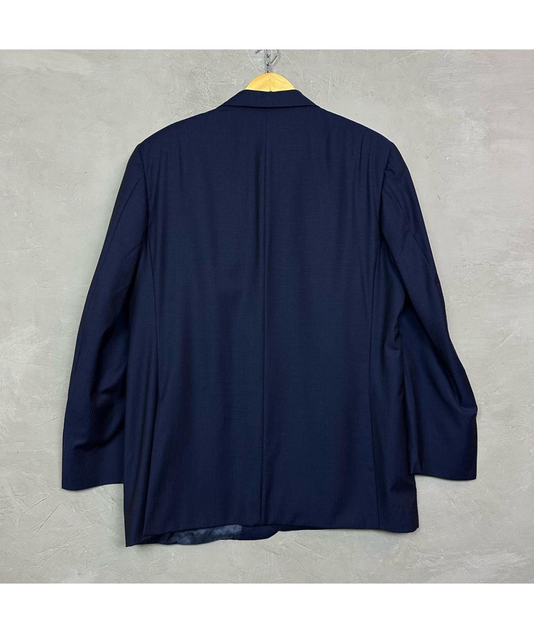 CANALI Темно-синий шерстяной пиджак, фото 3