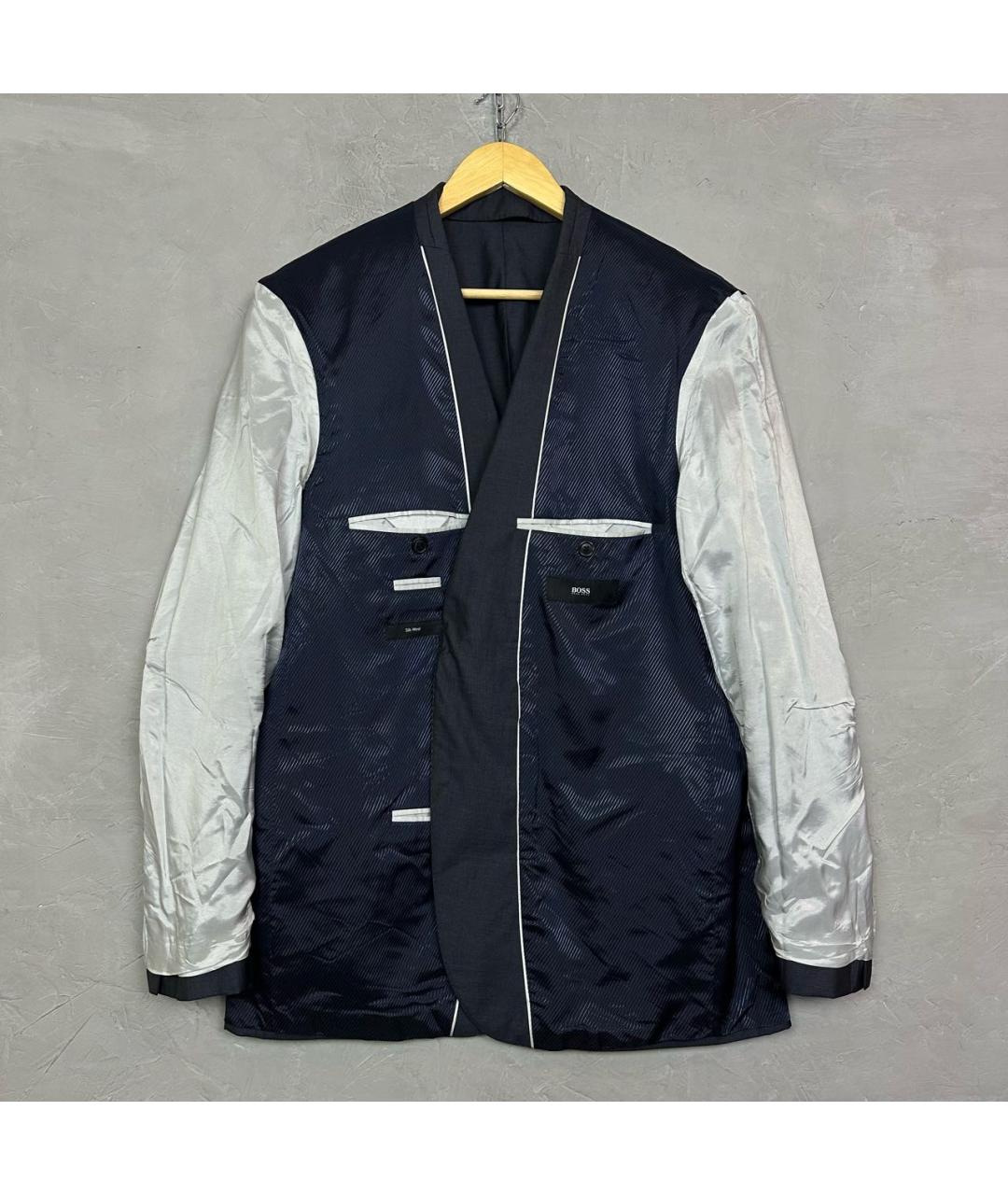 HUGO BOSS Антрацитовый шерстяной пиджак, фото 5