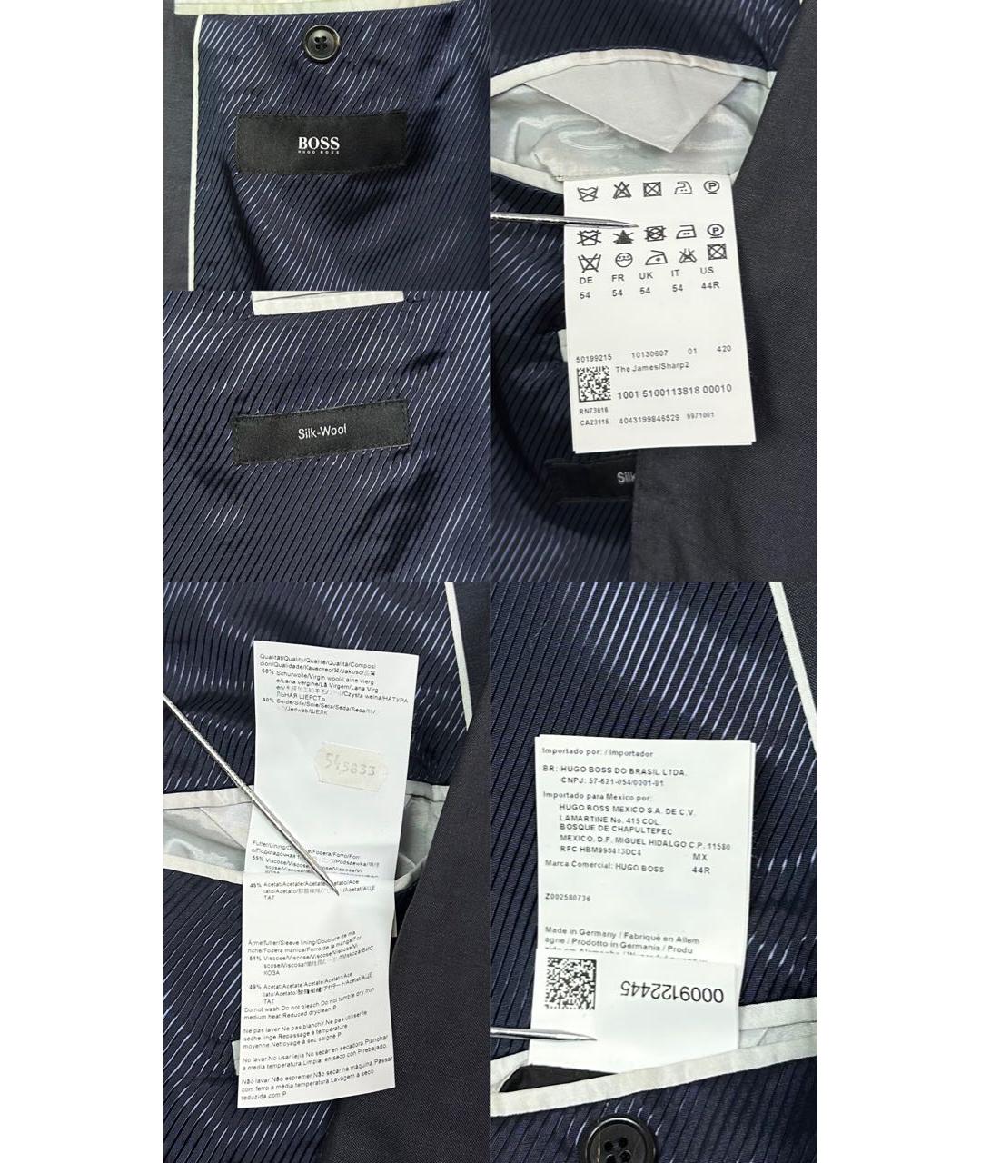 HUGO BOSS Антрацитовый шерстяной пиджак, фото 8