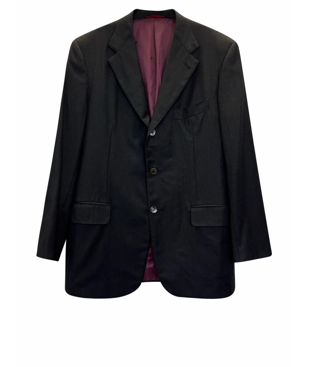 ISAIA Черный классический костюм, фото 10