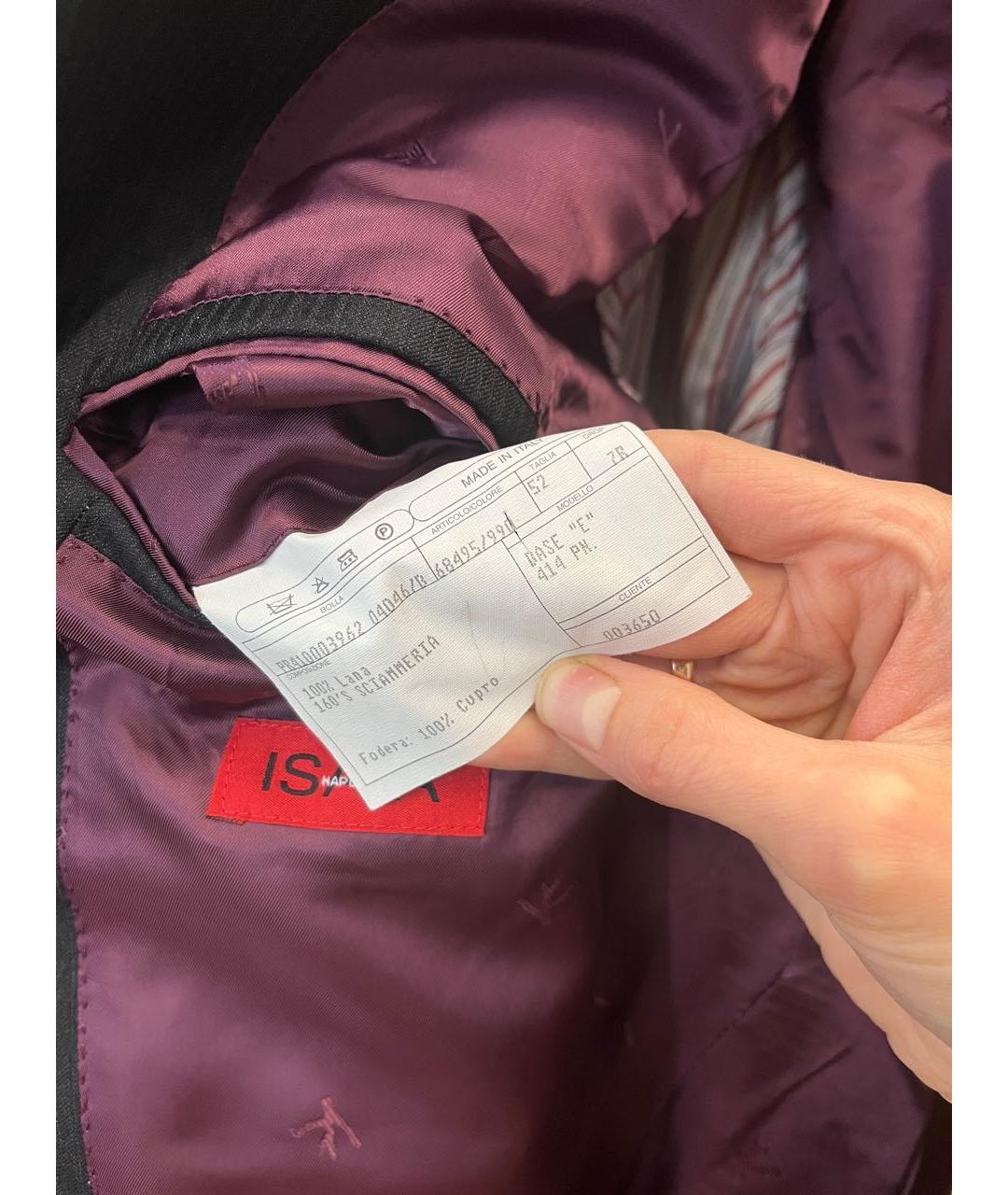 ISAIA Черный классический костюм, фото 3