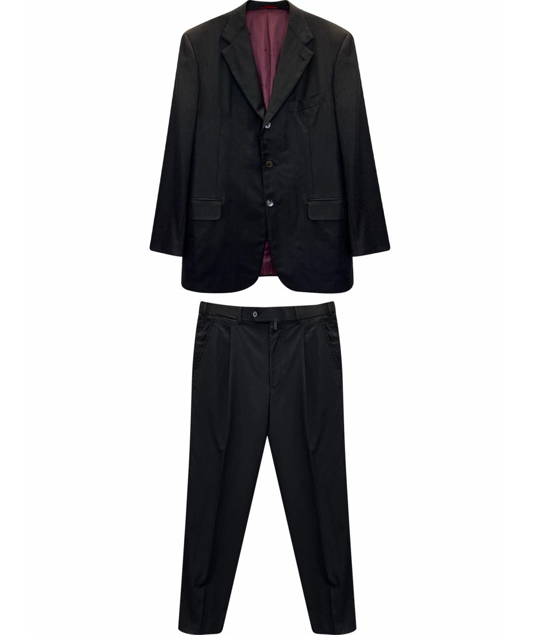 ISAIA Черный классический костюм, фото 1