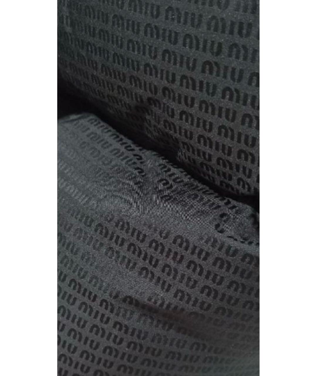 MIU MIU Черный полиэстеровый пуховик, фото 4