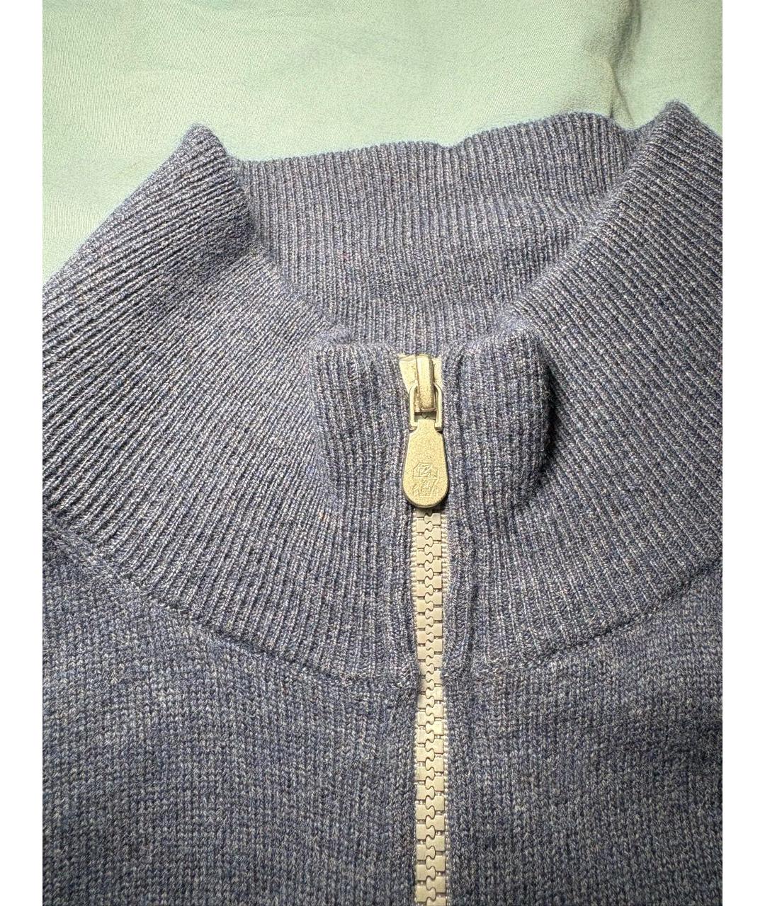 BRUNELLO CUCINELLI Синий кашемировый кардиган, фото 2