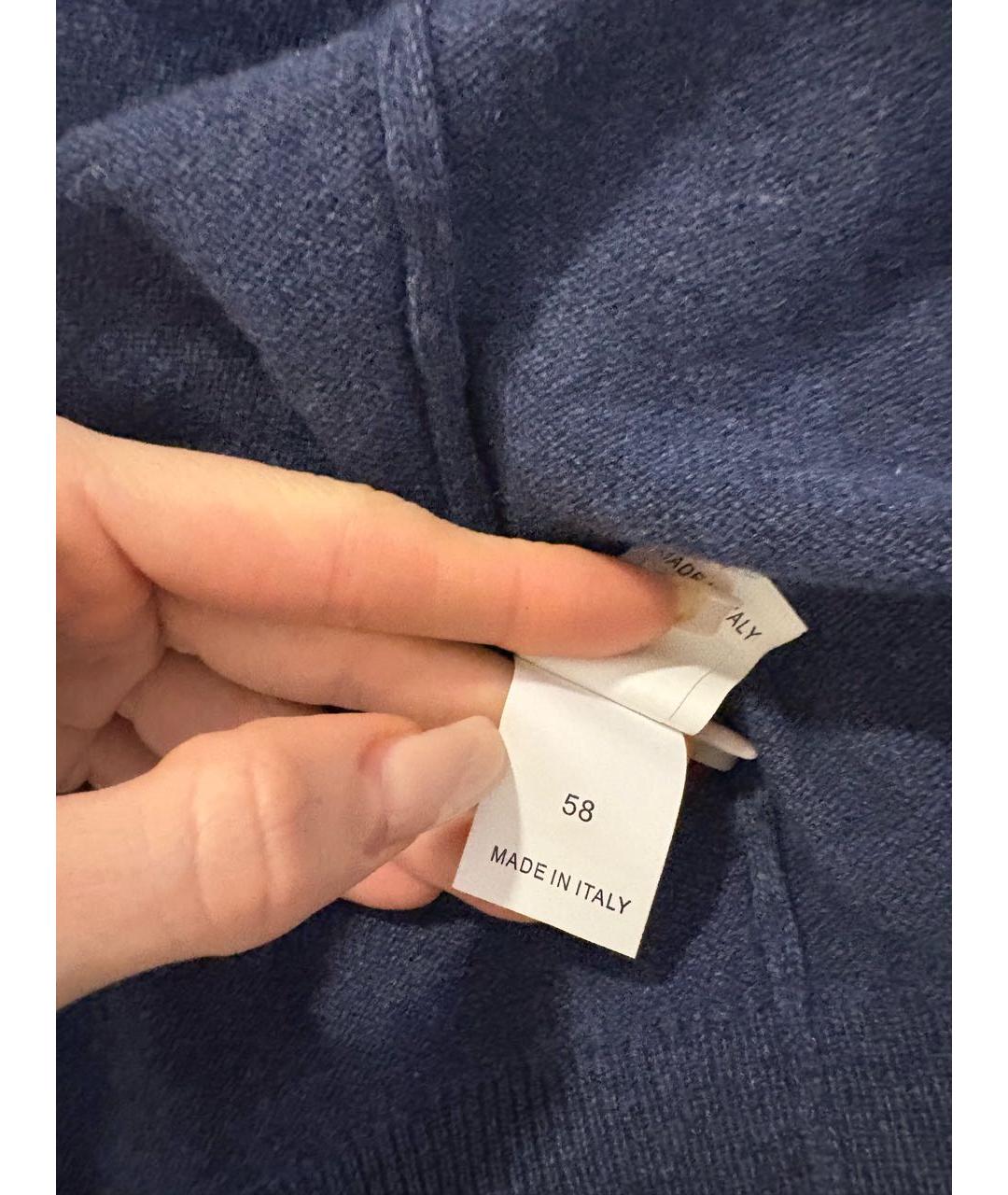 BRUNELLO CUCINELLI Синий кашемировый кардиган, фото 6