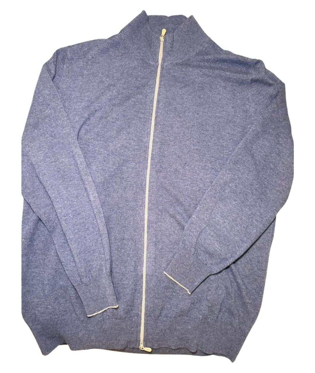 BRUNELLO CUCINELLI Синий кашемировый кардиган, фото 1