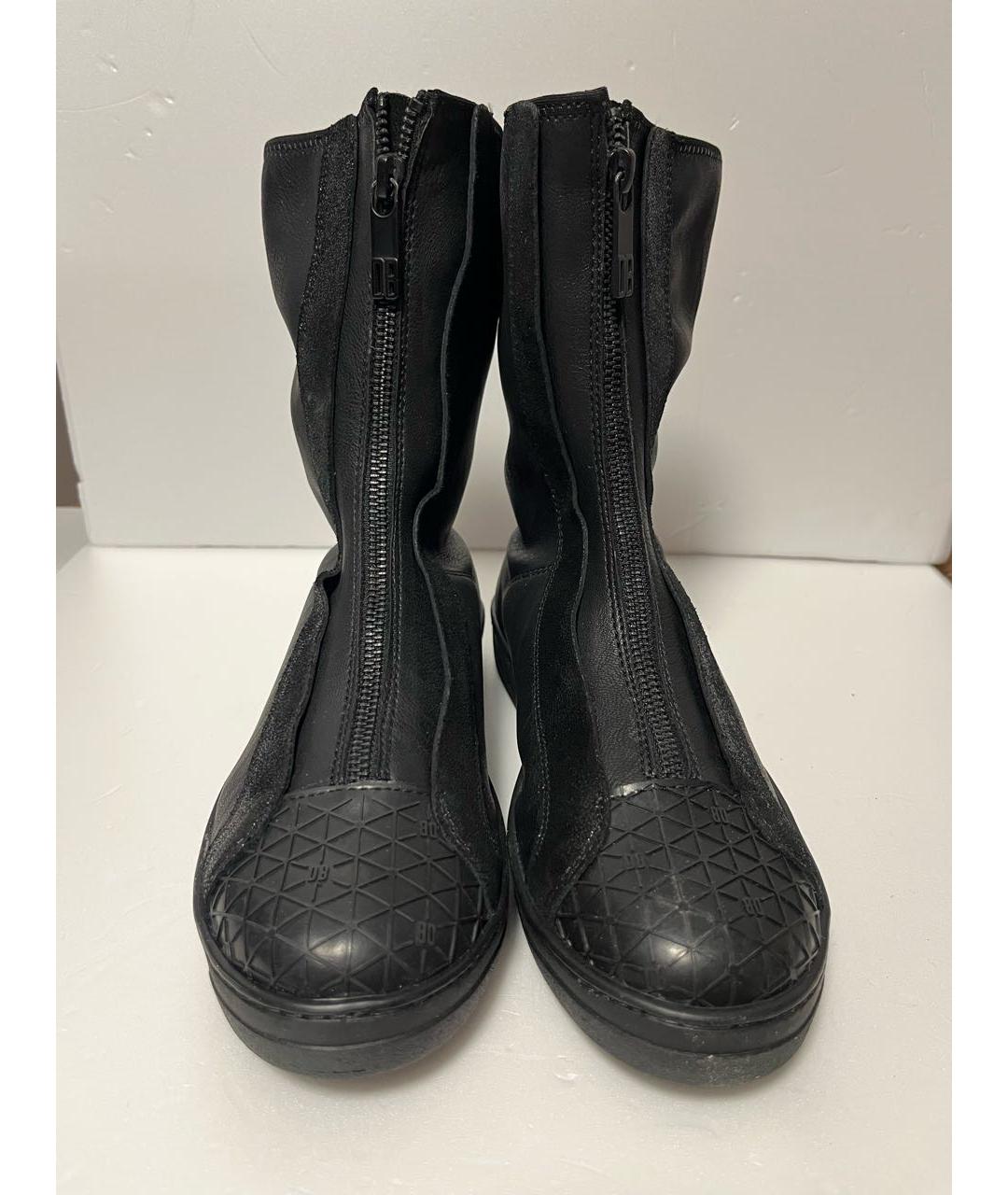 BIKKEMBERGS Черные кожаные полусапоги, фото 2