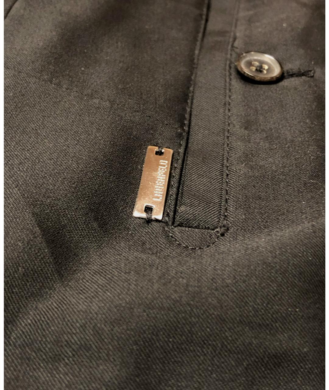 KARL LAGERFELD Черные шерстяные классические брюки, фото 5