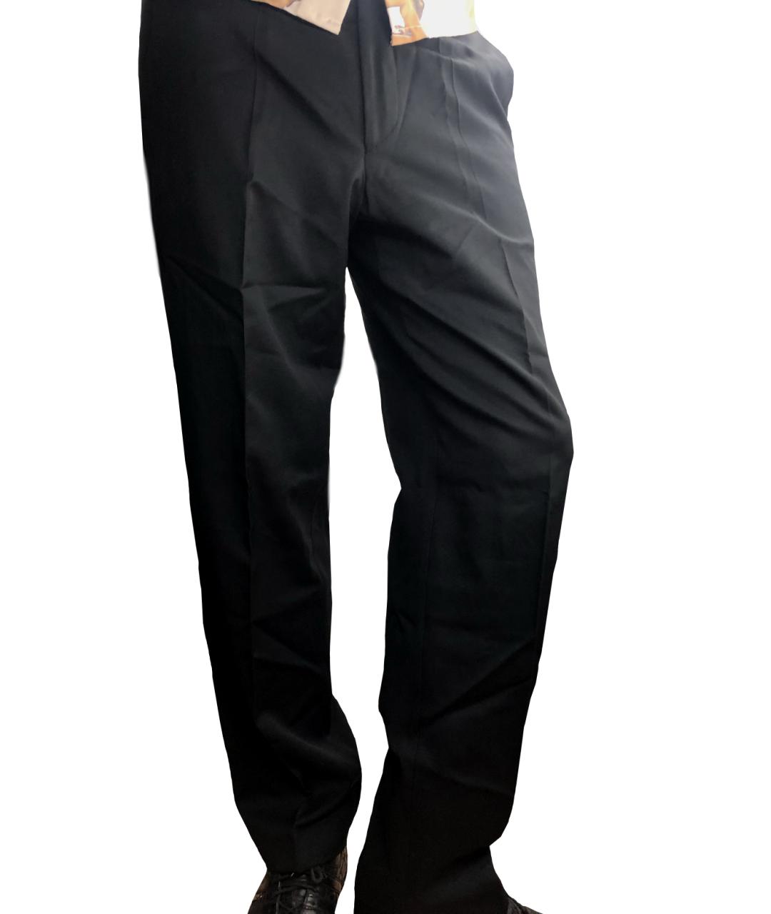 KARL LAGERFELD Черные шерстяные классические брюки, фото 2