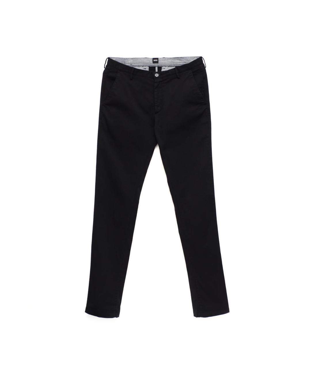 HUGO BOSS Черные хлопковые брюки чинос, фото 9