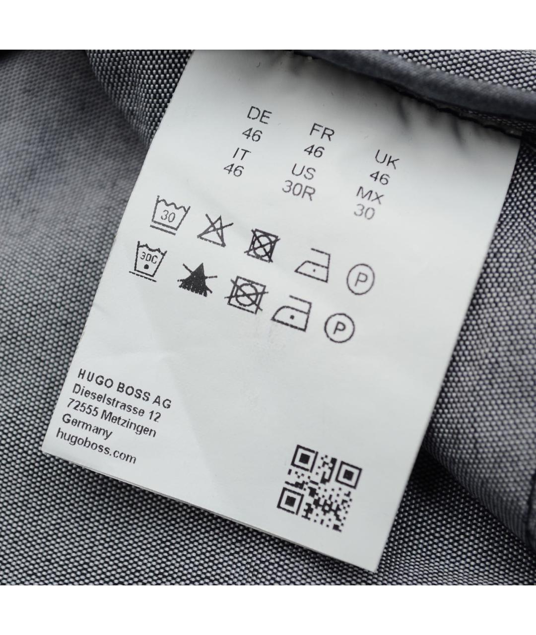 HUGO BOSS Черные хлопковые брюки чинос, фото 6