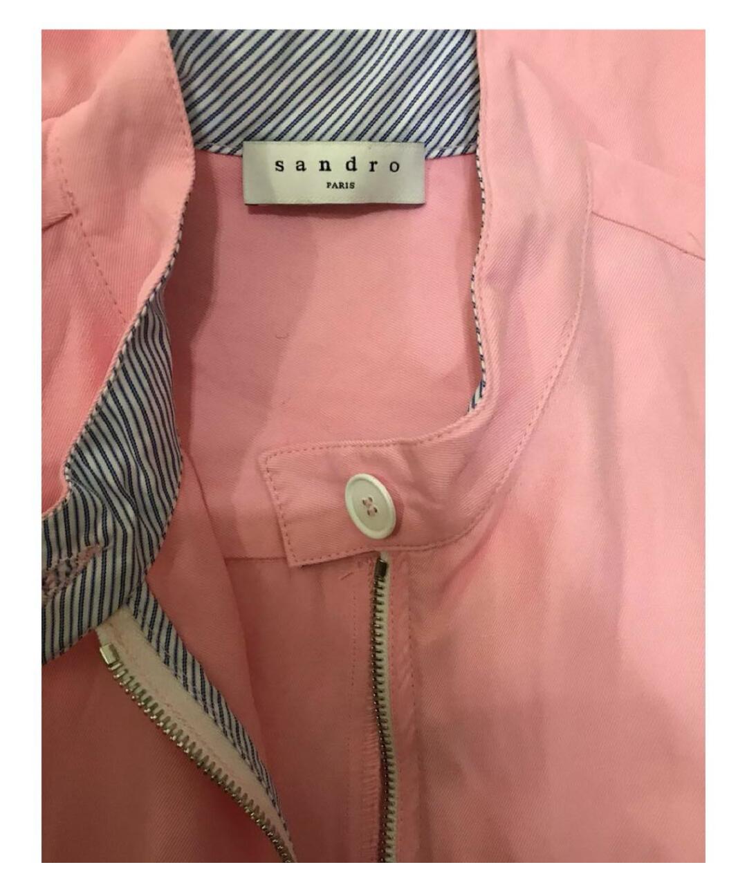 SANDRO Розовый вискозный комбинезон, фото 7