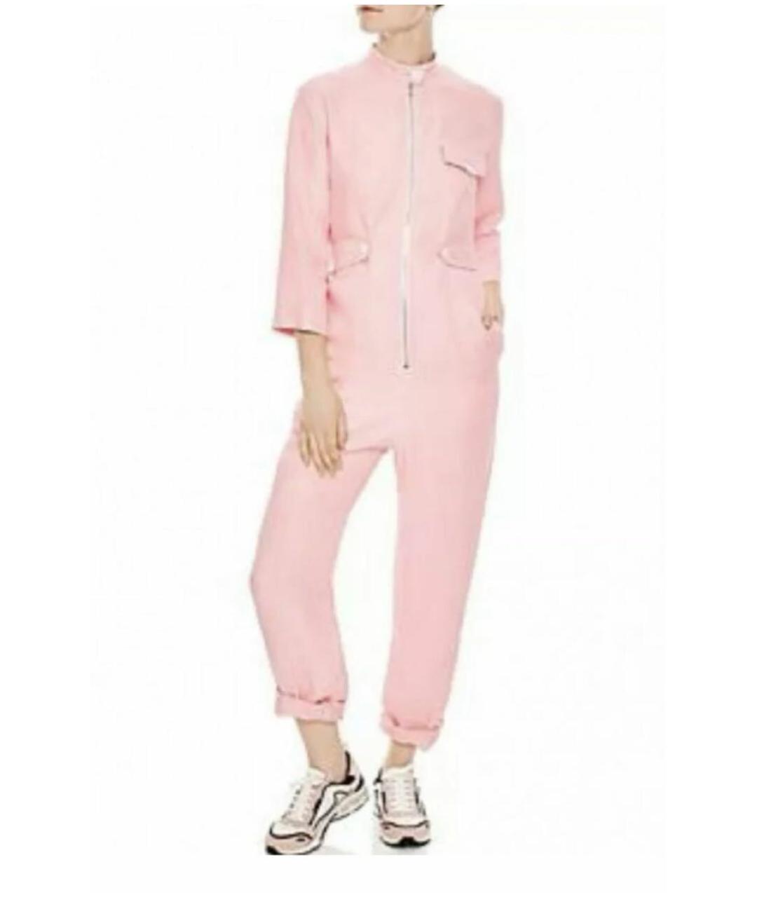 SANDRO Розовый вискозный комбинезон, фото 4