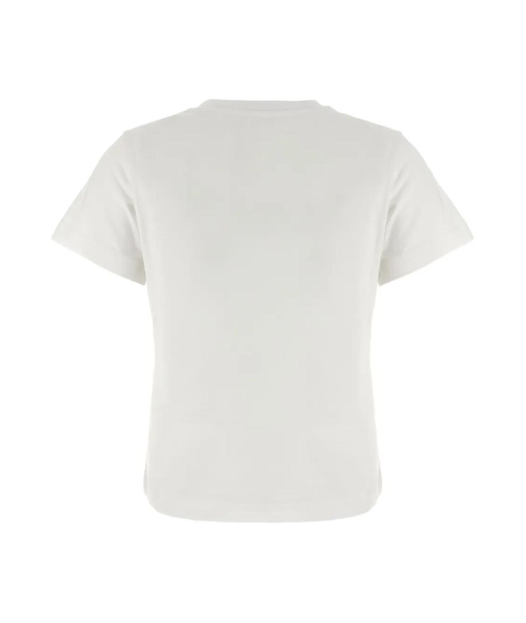 MONCLER Белая хлопковая футболка, фото 2