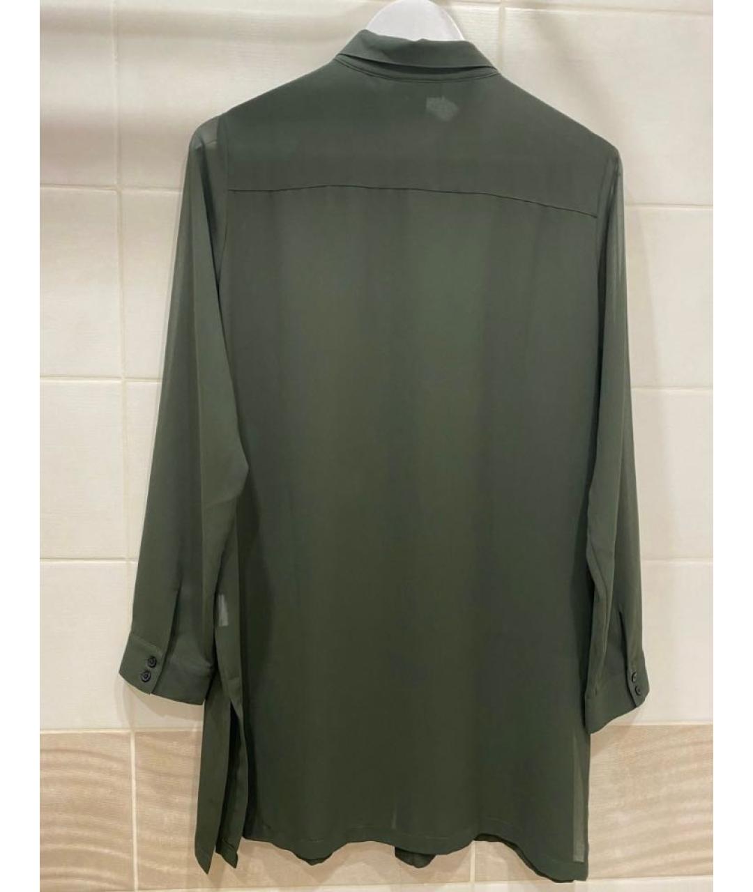 DKNY Хаки полиэстеровая блузы, фото 3