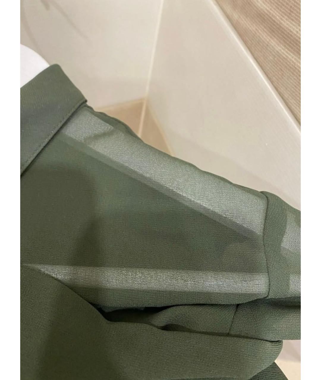 DKNY Хаки полиэстеровая блузы, фото 7