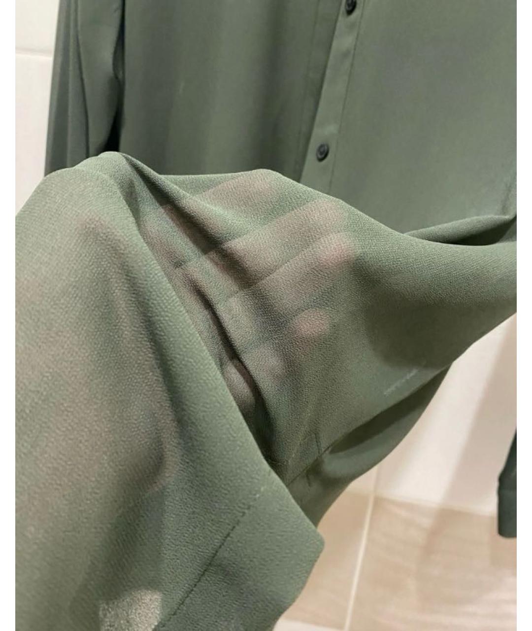 DKNY Хаки полиэстеровая блузы, фото 2