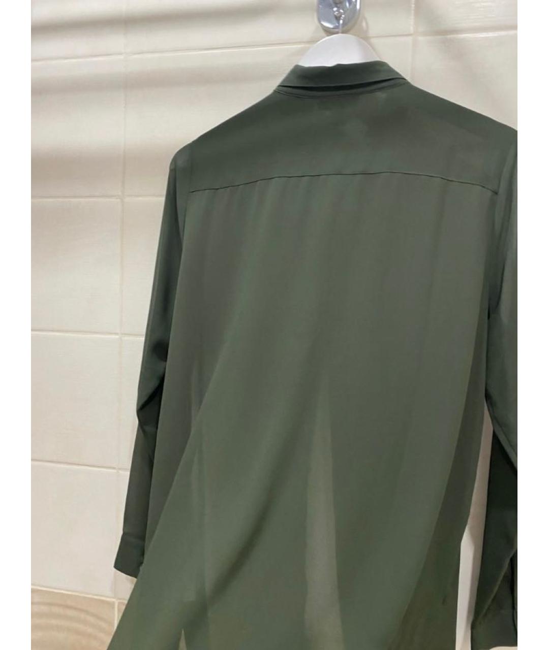 DKNY Хаки полиэстеровая блузы, фото 8