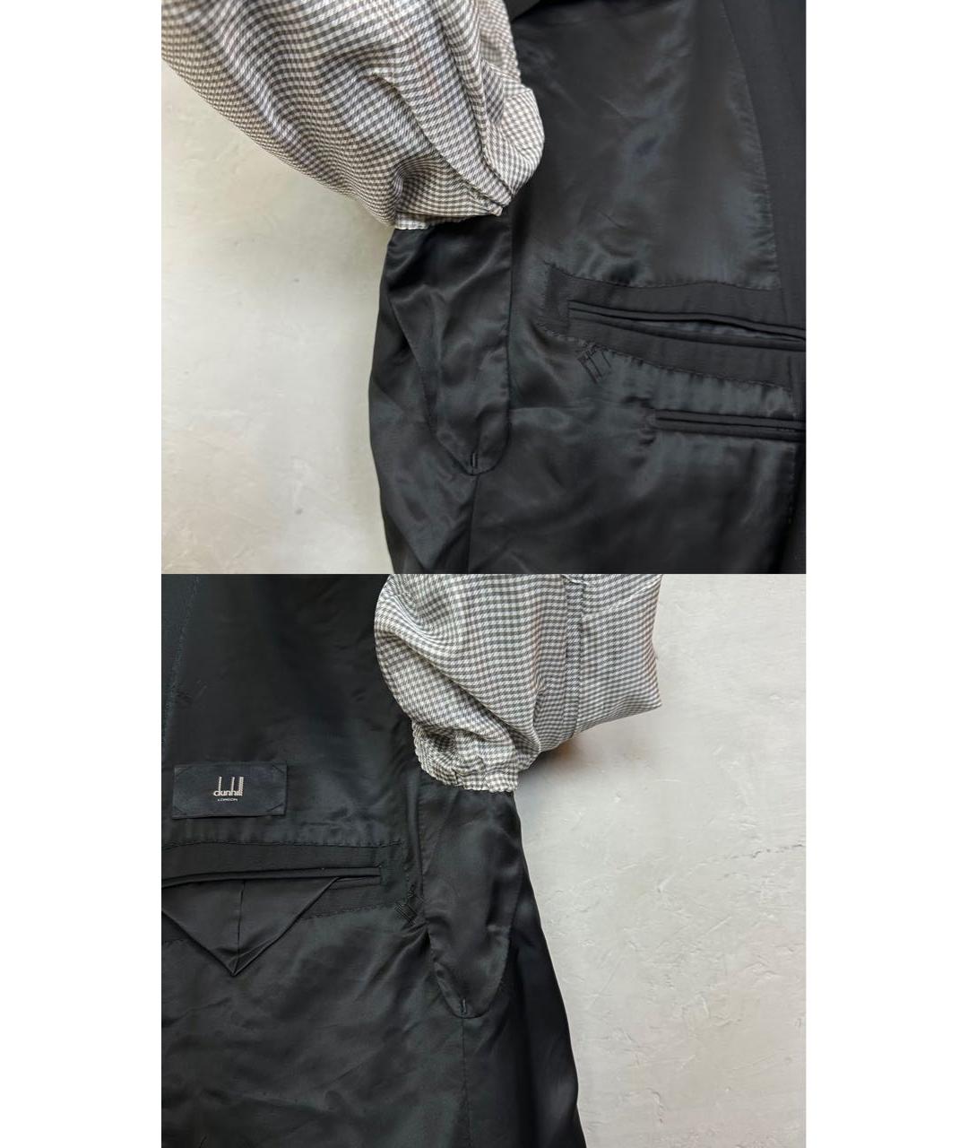 DUNHILL Черный шерстяной пиджак, фото 6