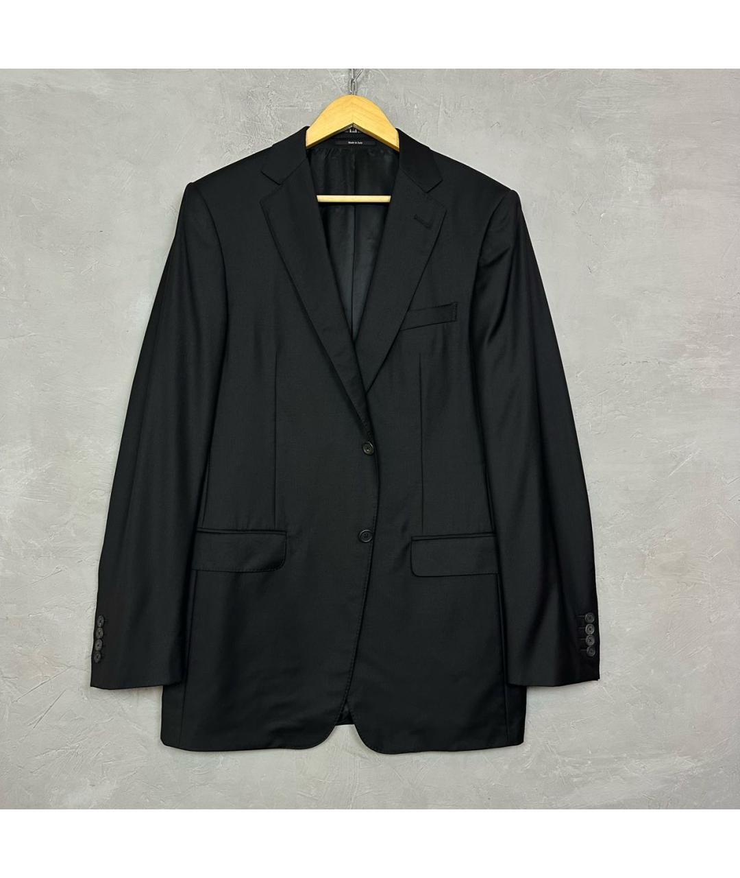 DUNHILL Черный шерстяной пиджак, фото 8