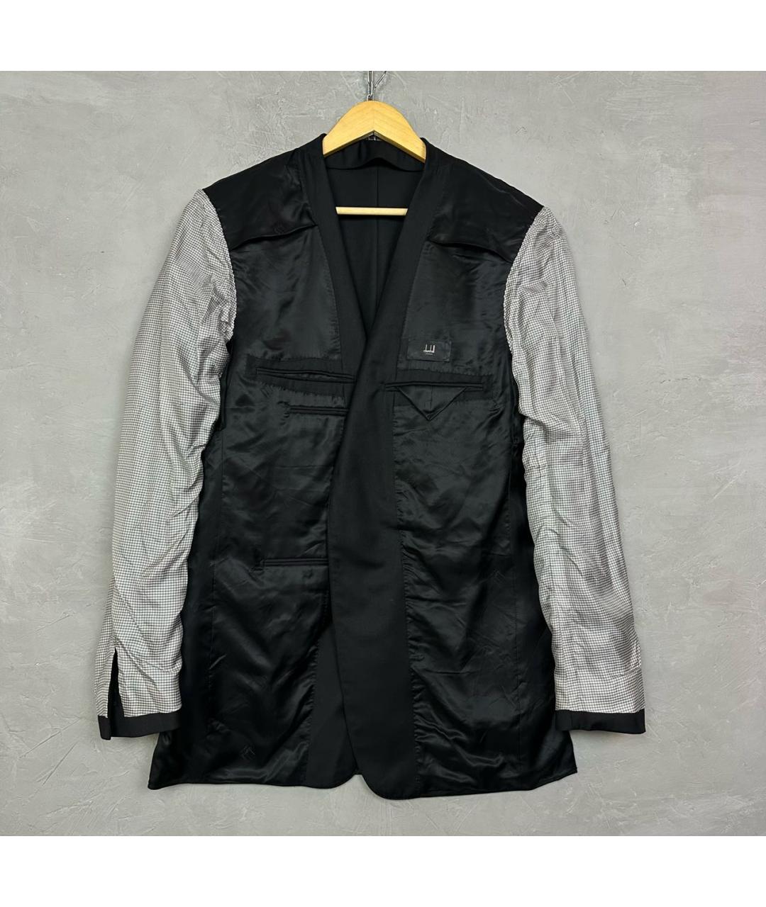 DUNHILL Черный шерстяной пиджак, фото 4