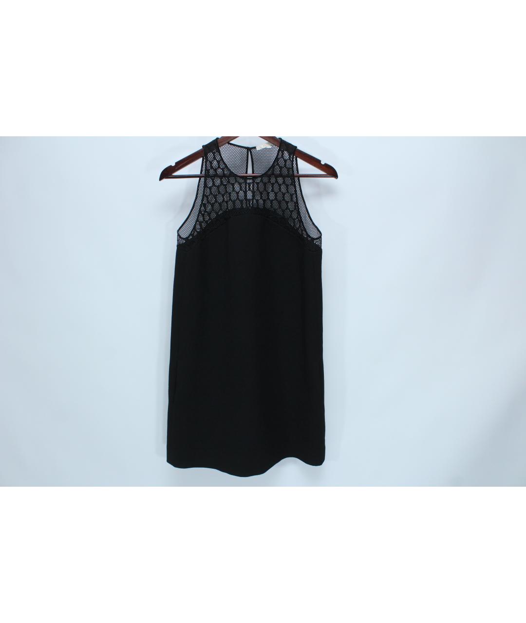 MAJE Черное полиэстеровое повседневное платье, фото 3