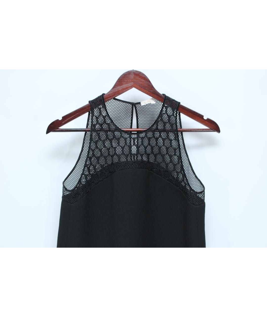 MAJE Черное полиэстеровое повседневное платье, фото 2