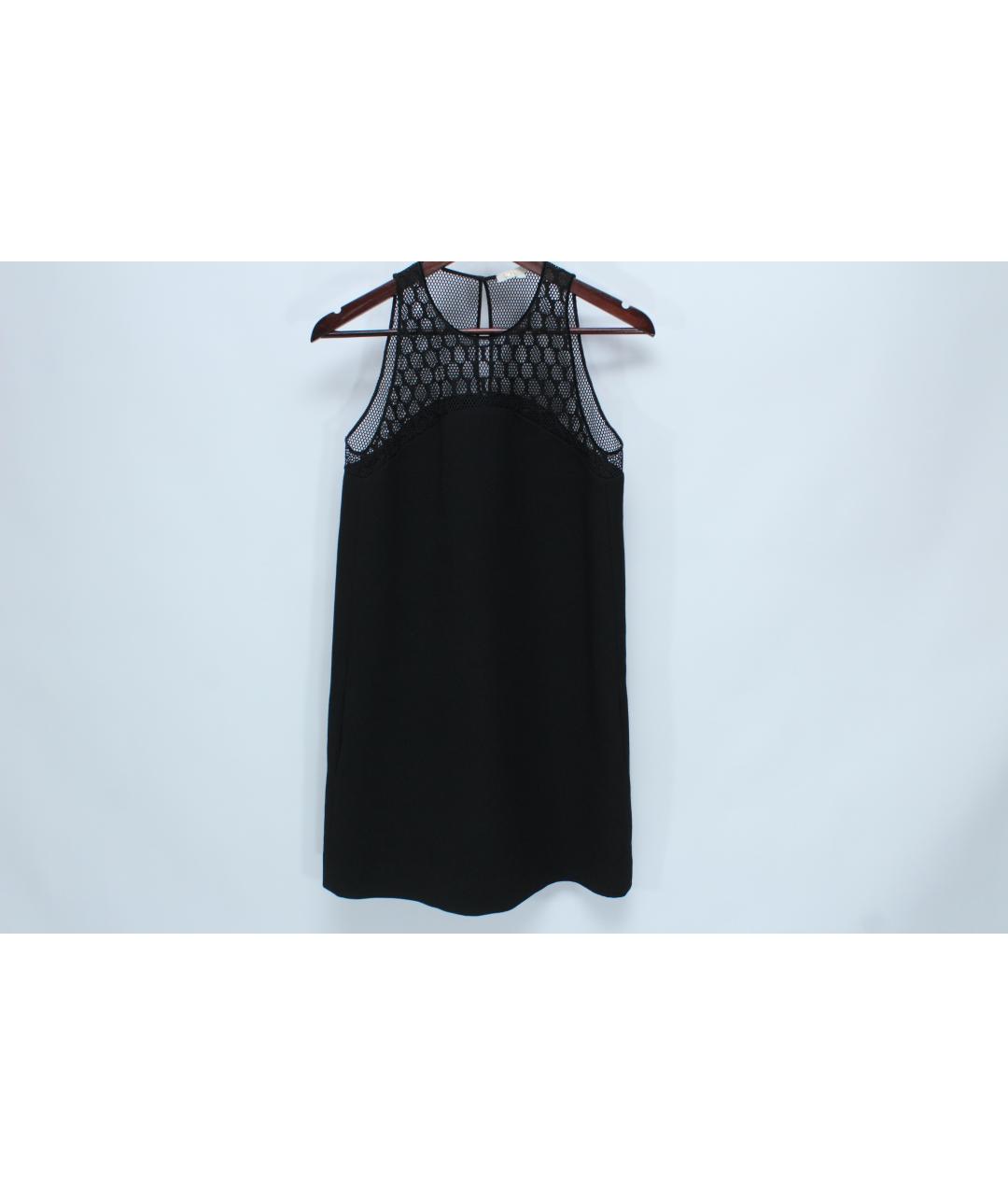 MAJE Черное полиэстеровое повседневное платье, фото 10