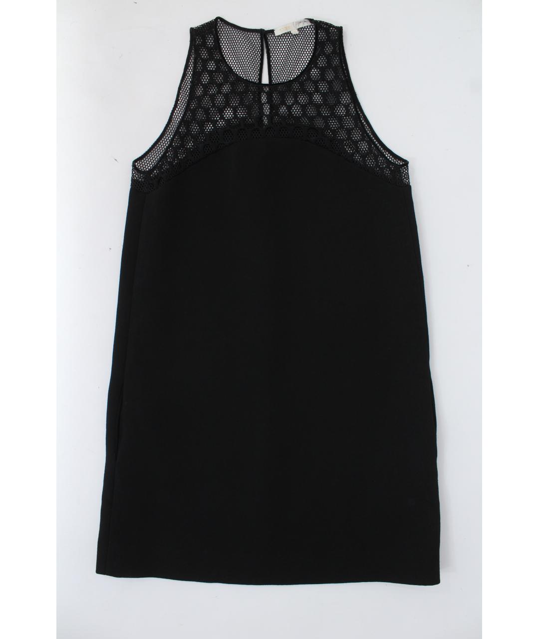 MAJE Черное полиэстеровое повседневное платье, фото 7