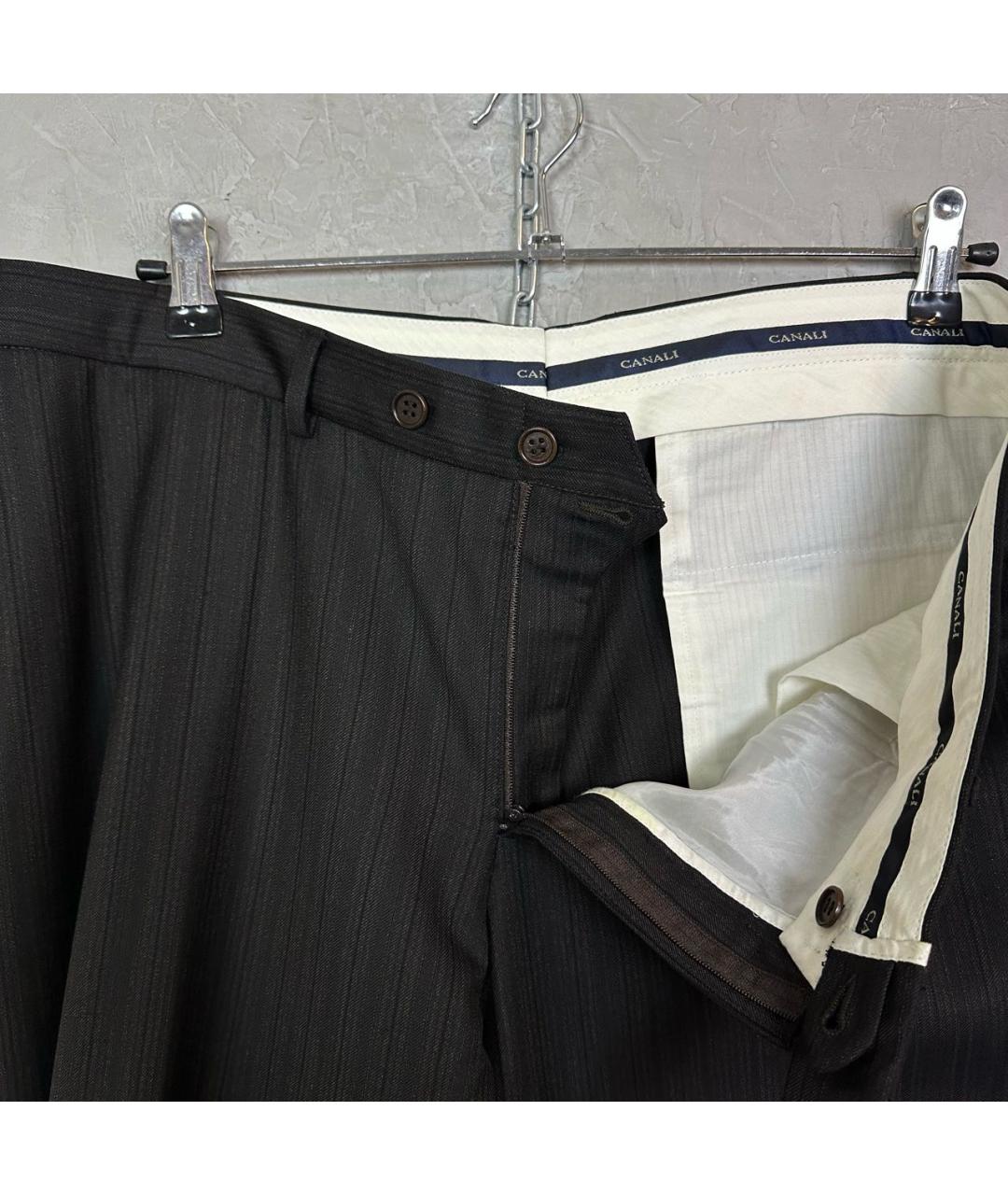 CANALI Коричневый классический костюм, фото 4