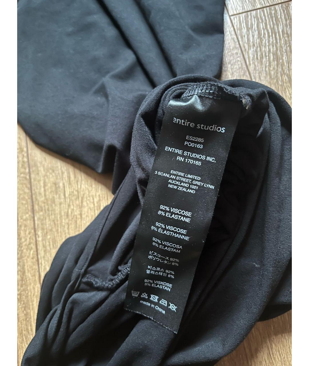 entire studios Черное вискозное коктейльное платье, фото 7