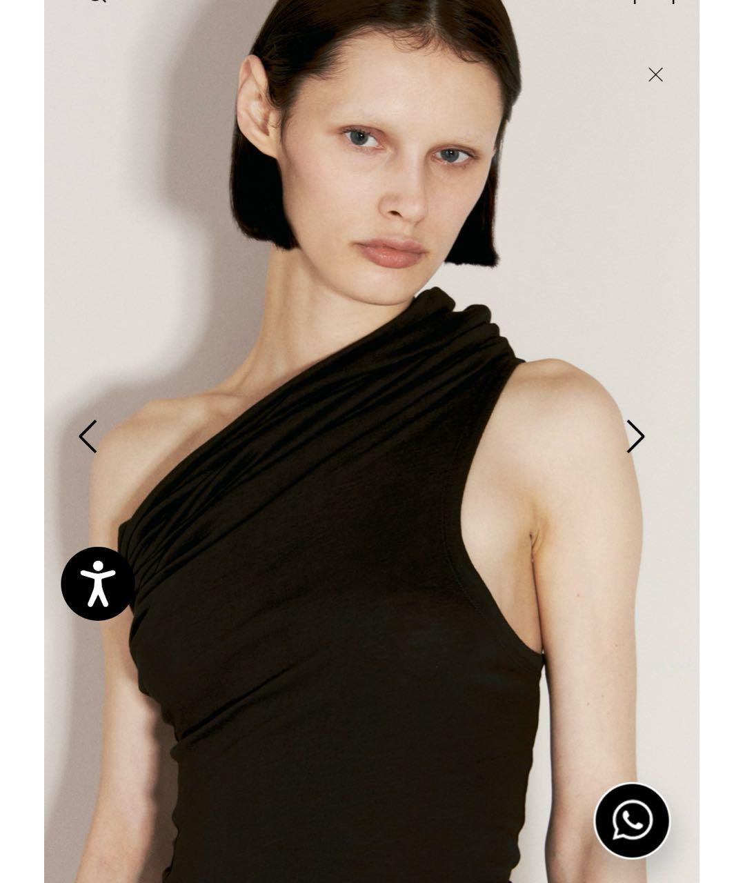 entire studios Черное вискозное коктейльное платье, фото 5